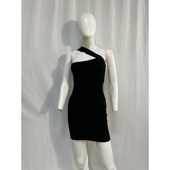 Gauge81 'Soria' Black Rayon Single-Shoulder Dress Size S - Picture 2 of 5